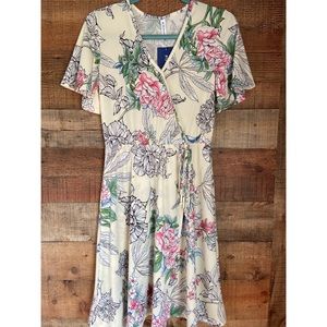 Piphany Honey & Lace XS Floral Santa Barbara Dress